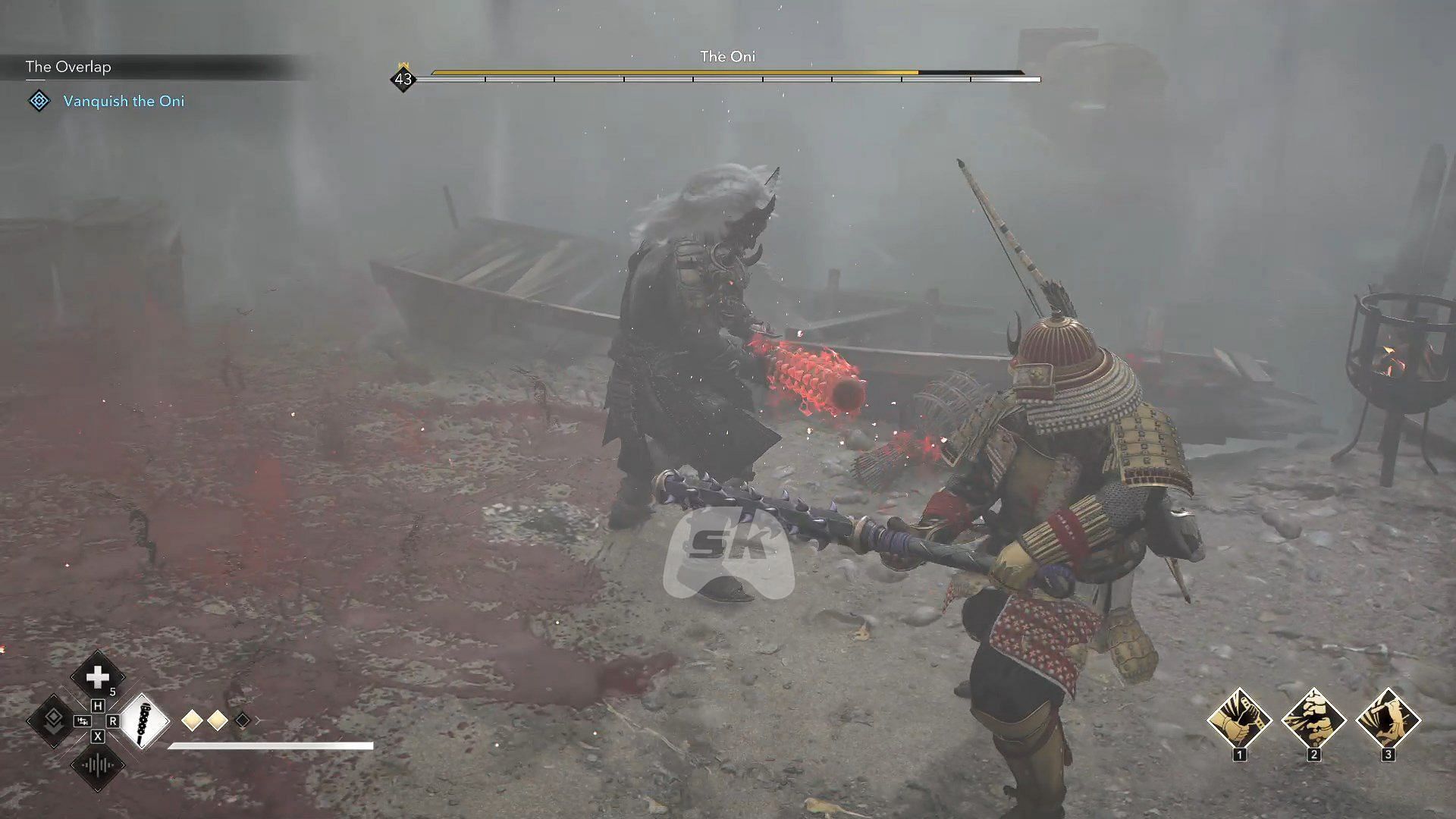 Defeat the Oni in a duel (Image via Sportskeeda Gaming // Ubisoft)